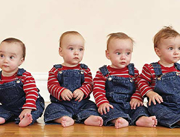 Childbirth - Post natal - quaddruplets