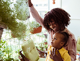 parents - kids - gardening