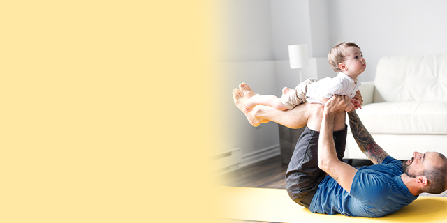 Baby care - Health care - lower body massage - yoga