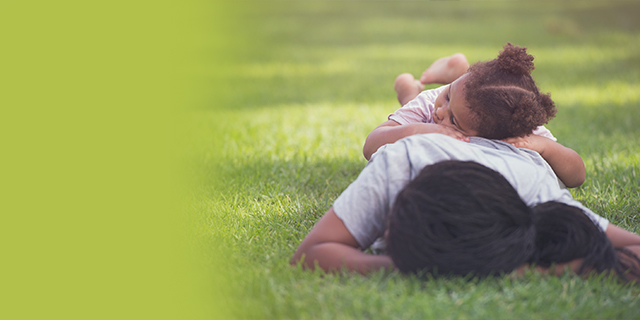 parents - kids - gardening - grass heads